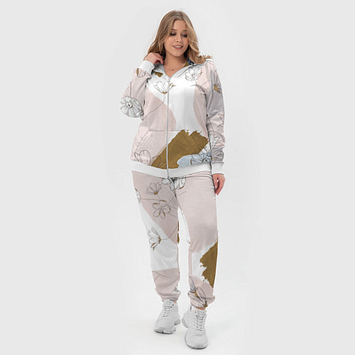 Женский костюм Палитра на холсте / 3D-Белый – фото 4