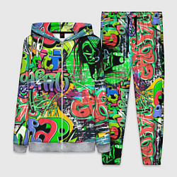 Женский костюм Граффити с черепами