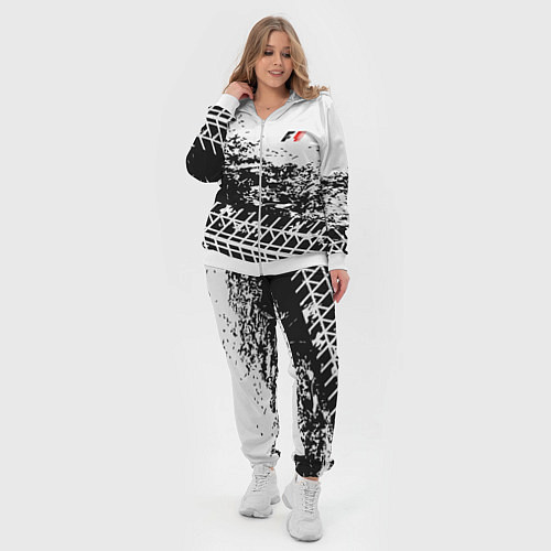 Женский костюм F1 Формула 1 Mini Logo / 3D-Белый – фото 4