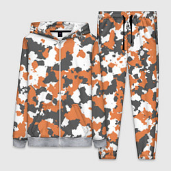 Женский 3D-костюм Orange Camo, цвет: 3D-меланж