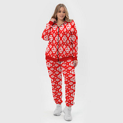 Женский 3D-костюм Red Pattern Dope Camo Dope Street Market Спина, цвет: 3D-красный — фото 2