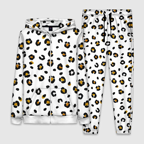 Женский костюм Пятна леопарда leopard spots / 3D-Белый – фото 1
