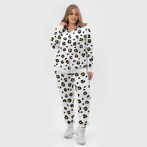 Женский костюм Пятна леопарда leopard spots / 3D-Белый – фото 4
