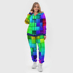 Женский 3D-костюм Color geometrics pattern Vanguard, цвет: 3D-синий — фото 2