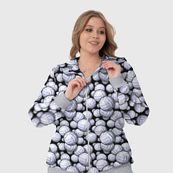 Женский 3D-костюм Волейбольные Мячи Volleyballs, цвет: 3D-меланж — фото 2