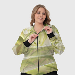 Женский 3D-костюм Абстрактные ирисы, цвет: 3D-черный — фото 2