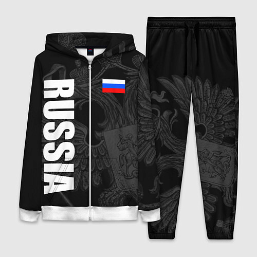 Женский костюм RUSSIA - BLACK EDITION / 3D-Белый – фото 1