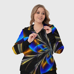 Женский 3D-костюм Neon vanguard pattern Fashion 2023, цвет: 3D-черный — фото 2
