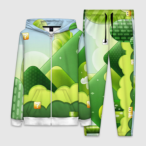 Женский костюм Вселенная марио / 3D-Белый – фото 1