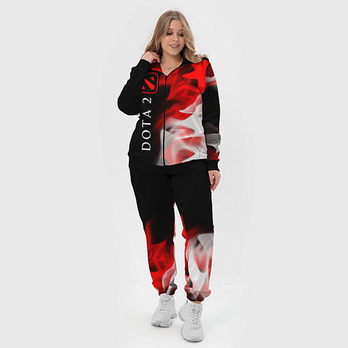 Женский костюм DOTA 2 Пламя Вертикально / 3D-Черный – фото 4