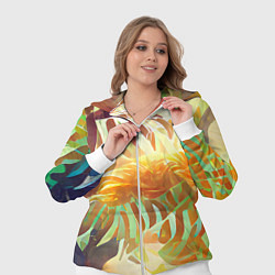 Женский 3D-костюм Fern leaves, цвет: 3D-белый — фото 2