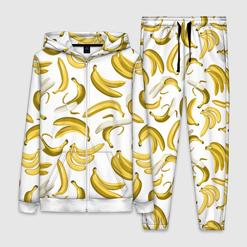 Женский костюм Кругом бананы / 3D-Белый – фото 1