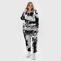Женский 3D-костюм Токийский гуль паттерн, цвет: 3D-меланж — фото 2