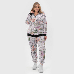 Женский 3D-костюм Цветы Эхинацеи, цвет: 3D-черный — фото 2