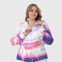 Женский 3D-костюм Тай-дай Абстракция Tie-Dye, цвет: 3D-белый — фото 2