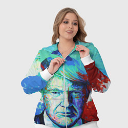Женский 3D-костюм Дональд Трамп арт, цвет: 3D-белый — фото 2