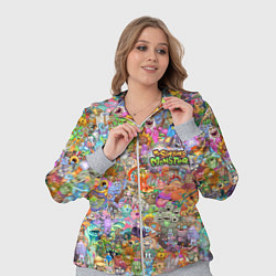 Женский 3D-костюм MY SINGING MONSTERS Все персонажи, цвет: 3D-меланж — фото 2