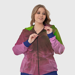Женский 3D-костюм Неоновый дым - Розовый и зелёный, цвет: 3D-синий — фото 2