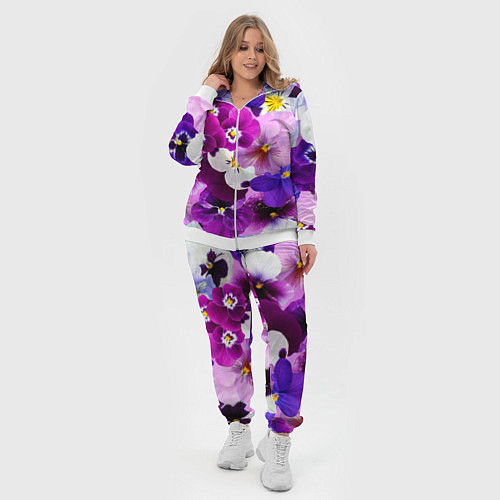 Женский костюм CHARMING PANSIES / 3D-Белый – фото 4