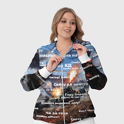 Женский 3D-костюм Сленг геймера танкиста, цвет: 3D-белый — фото 2