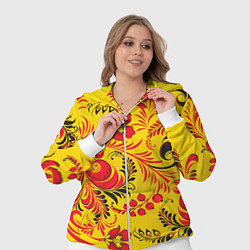 Женский 3D-костюм Хохломская Роспись Цветы, цвет: 3D-белый — фото 2