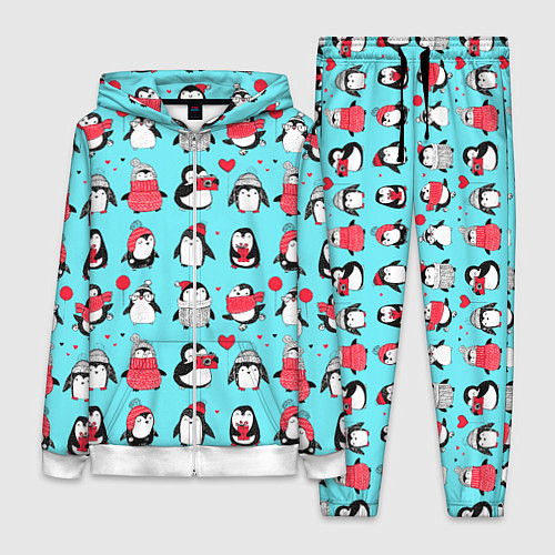 Женский костюм PENGUINS ON THE POSITIVE / 3D-Белый – фото 1