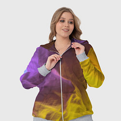 Женский 3D-костюм Неоновые фонари на шёлковой поверхности - Фиолетов, цвет: 3D-меланж — фото 2