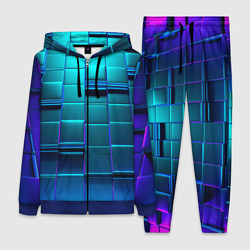 Женский костюм BLUE SQUARES / 3D-Синий – фото 1