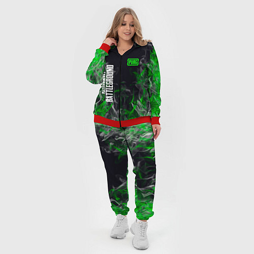 Женский костюм Pubg - зелёное пламя / 3D-Красный – фото 4