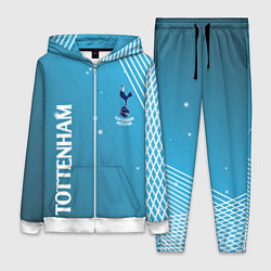 Женский 3D-костюм Тоттенхэм хотспур Абстракция, цвет: 3D-белый