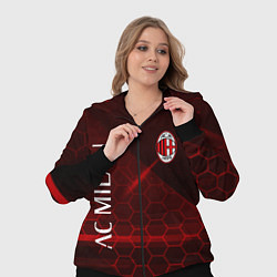 Женский 3D-костюм Ac milan Соты, цвет: 3D-черный — фото 2