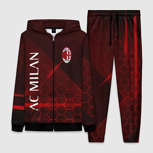 Женский костюм Ac milan Соты / 3D-Черный – фото 1