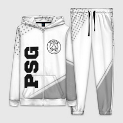 Женский 3D-костюм PSG sport на светлом фоне: символ и надпись вертик, цвет: 3D-белый
