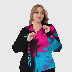Женский 3D-костюм Chevrolet - neon gradient: по-вертикали, цвет: 3D-черный — фото 2