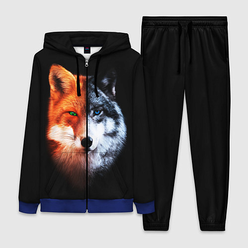 Женский костюм Волк и Лисица / 3D-Синий – фото 1