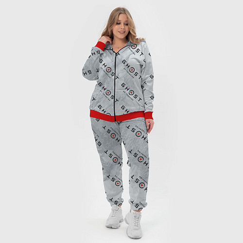 Женский костюм Призрак Цусимы узор / 3D-Красный – фото 4