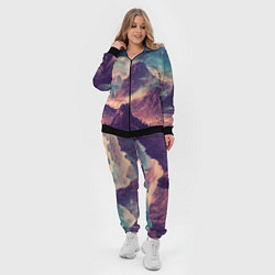 Женский 3D-костюм В горах Вечерний пейзаж, цвет: 3D-черный — фото 2
