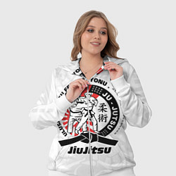 Женский 3D-костюм Jiujitsu emblem Джиу-джитсу, цвет: 3D-белый — фото 2