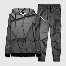 Женский костюм Треугольники серые