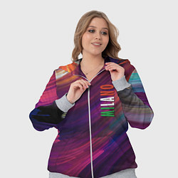 Женский 3D-костюм Разноцветная экспрессивная композиция - Milano, цвет: 3D-меланж — фото 2