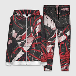 Женский 3D-костюм Японская змея уроборос, цвет: 3D-белый