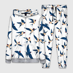 Женский 3D-костюм Ласточки парят в небе, цвет: 3D-меланж