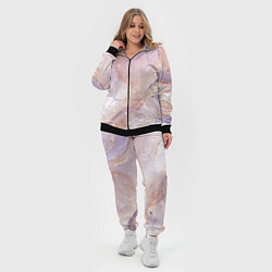 Женский 3D-костюм Бежевый с золотом мрамор, цвет: 3D-черный — фото 2