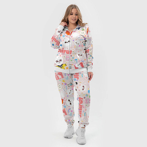 Женский костюм Skzoo Jinniret pattern cartoon avatar / 3D-Белый – фото 4