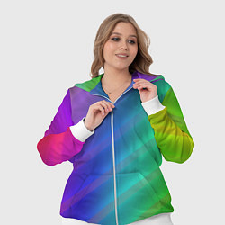 Женский 3D-костюм Полосы всех цветов радуги, цвет: 3D-белый — фото 2