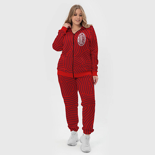 Женский костюм AC Milan отпечатки / 3D-Красный – фото 4