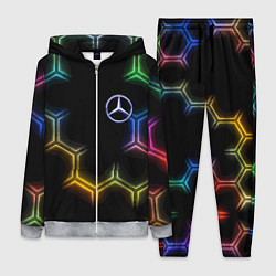 Женский костюм Mercedes - neon pattern