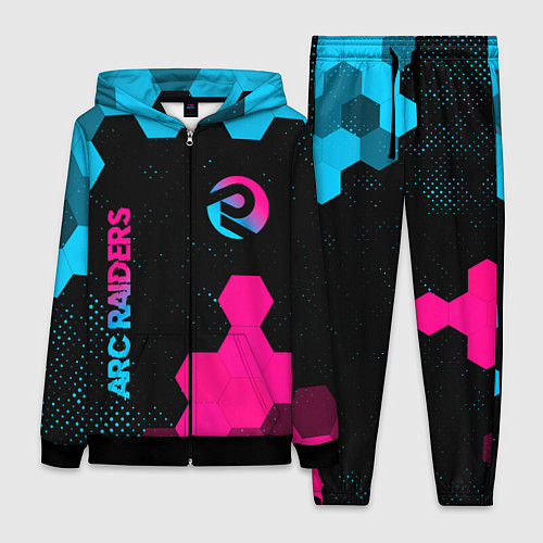 Женский костюм ARC Raiders - neon gradient: надпись, символ / 3D-Черный – фото 1