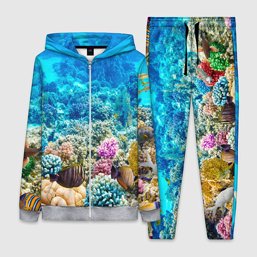 Женский костюм Дно морское / 3D-Меланж – фото 1