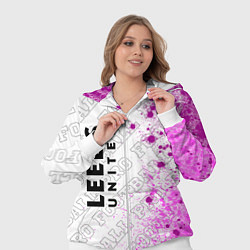 Женский 3D-костюм Leeds United pro football: по-вертикали, цвет: 3D-белый — фото 2